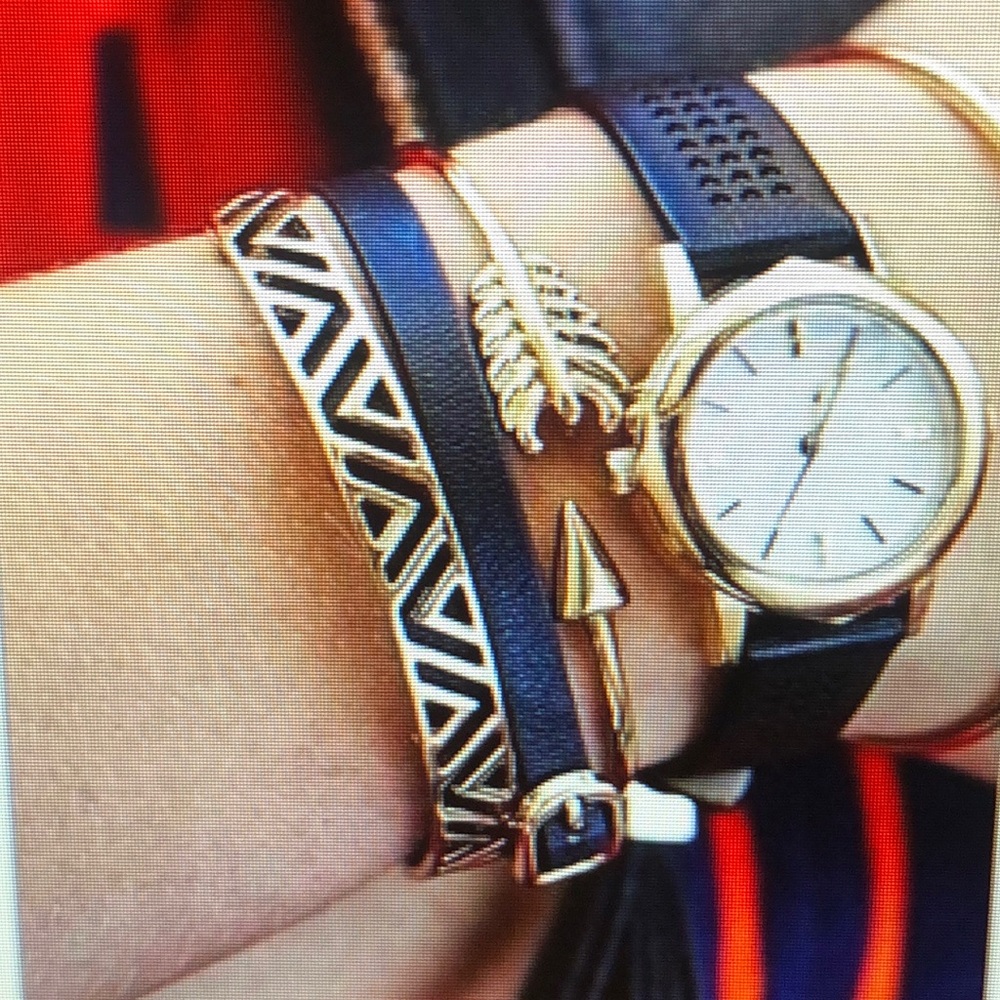 Stella & Dot ally double wrap bracelet